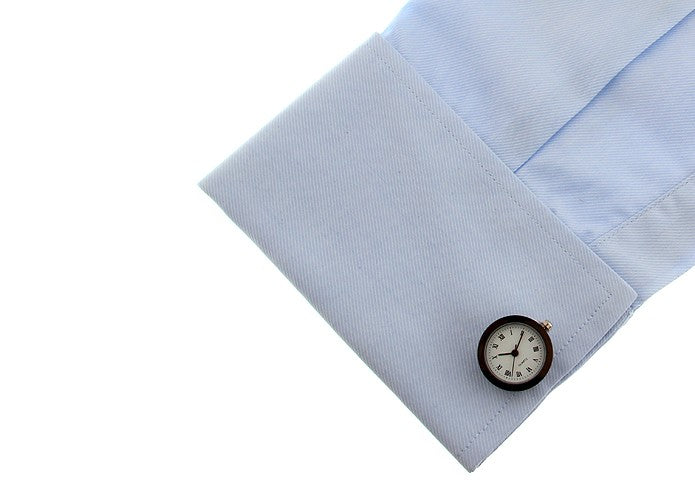 Gemelos Reloj de Cuarzo Modelo Acero Negro