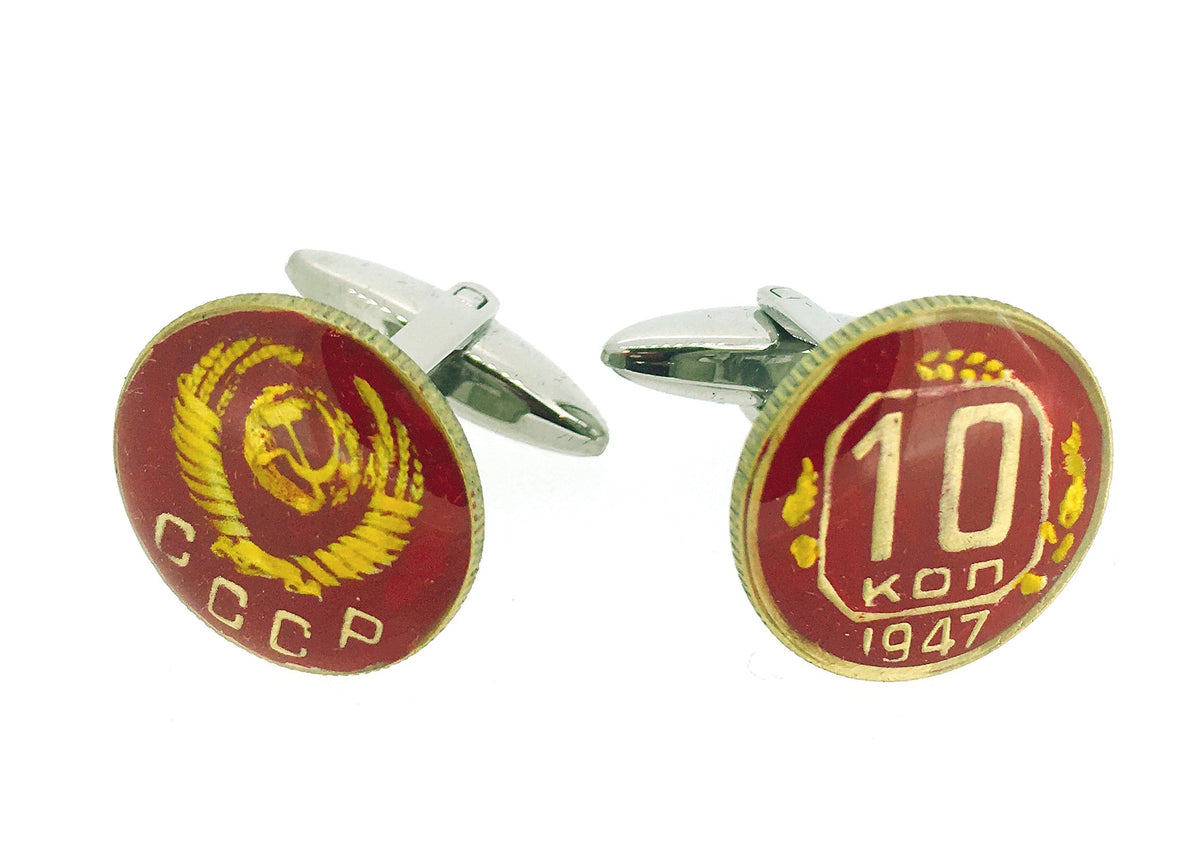Gemelos para Camisa Replica Moneda 10 Kopeks 1947 CCCP