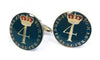 Gemelos para Camisa Replica Moneda 4 Peniques UK Jorge II Año 1740