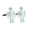 Gemelos para Camisa Robot blanco 25mm