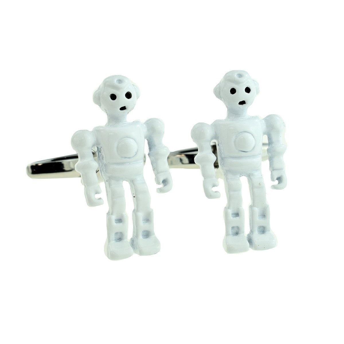 Gemelos para Camisa Robot blanco 25mm