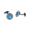 Gemelos para Camisa Rounded Cachemir Azul