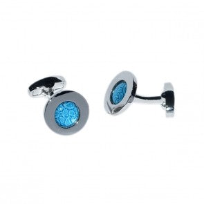 Gemelos para Camisa Rounded Cachemir Azul