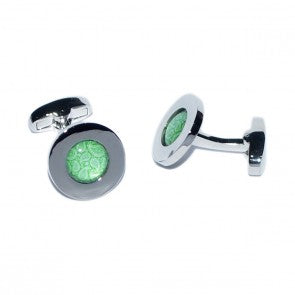 Gemelos para Camisa Rounded Cachemir Verde