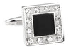Gemelos Square Crystal Black