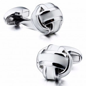 Gemelos para Camisa Striped White Enamel Balls