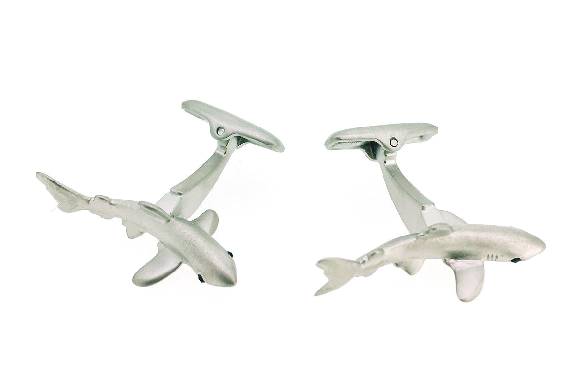 Gemelos para Camisa Tiburón 3D Acero