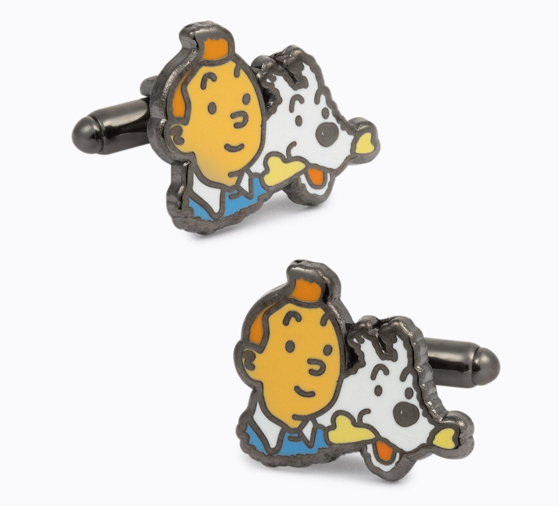 Gemelos para Camisa Tintin y Milu 22x20mm