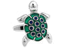 Gemelos para Camisa Tortuga Verde Esmaltada