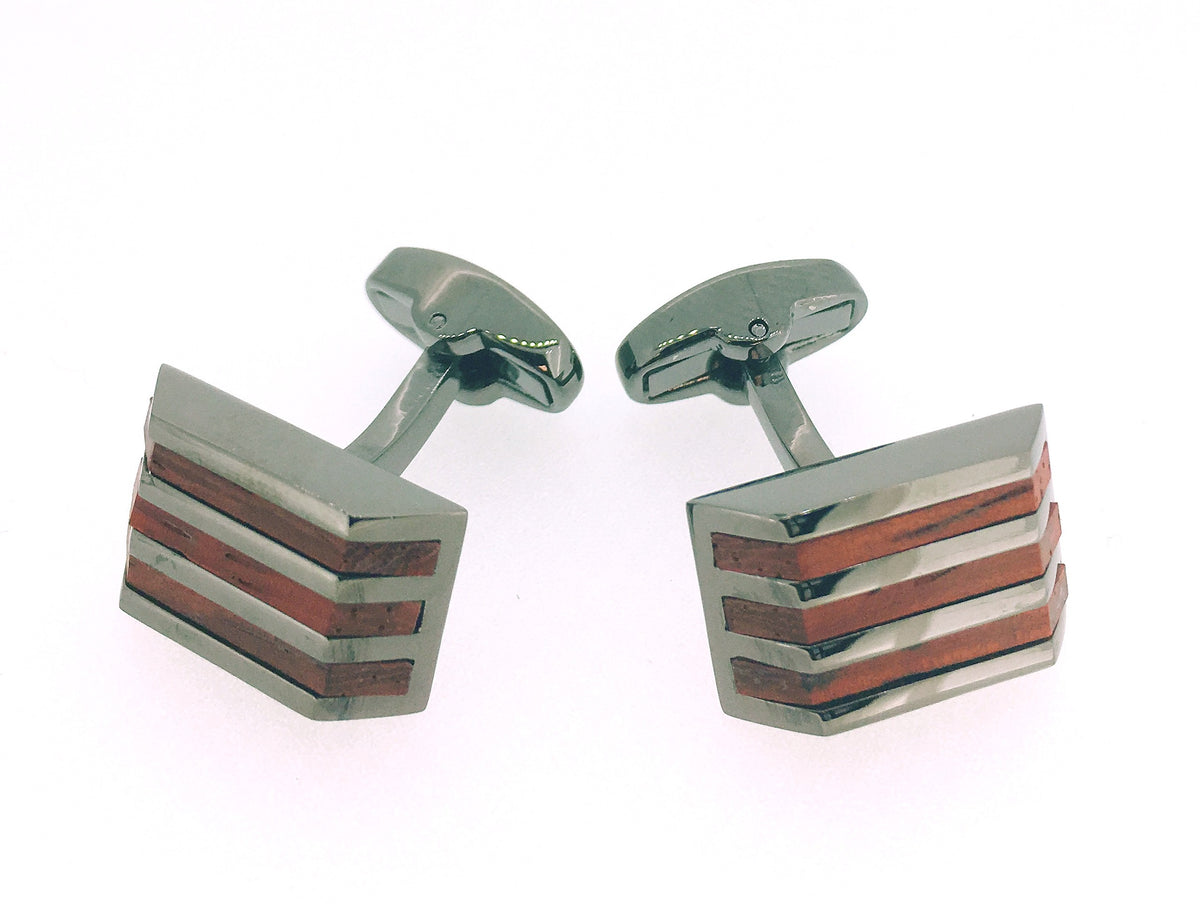 Gemelos para Camisa Wooden Stripes Cuff
