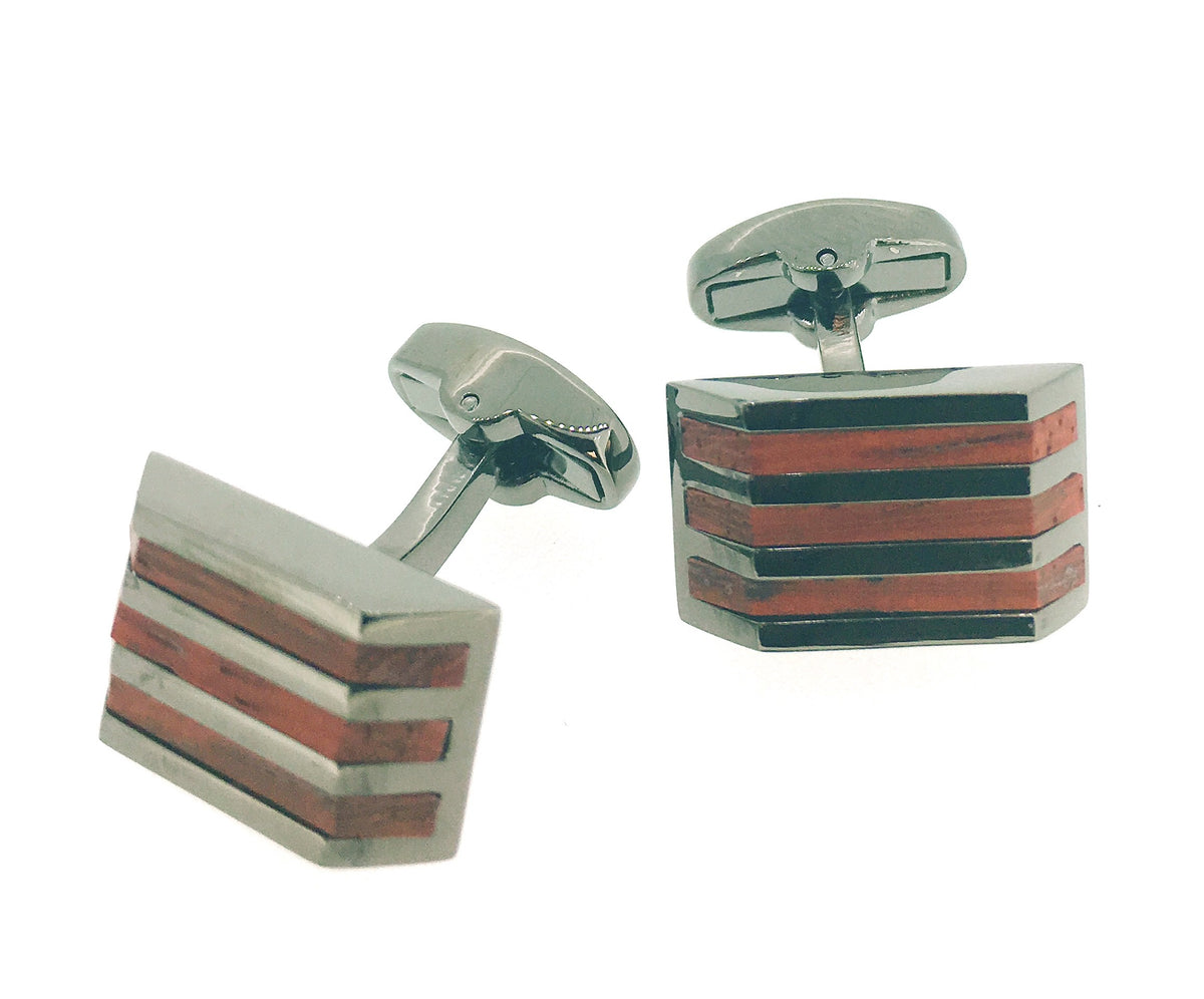 Gemelos para Camisa Wooden Stripes Cuff