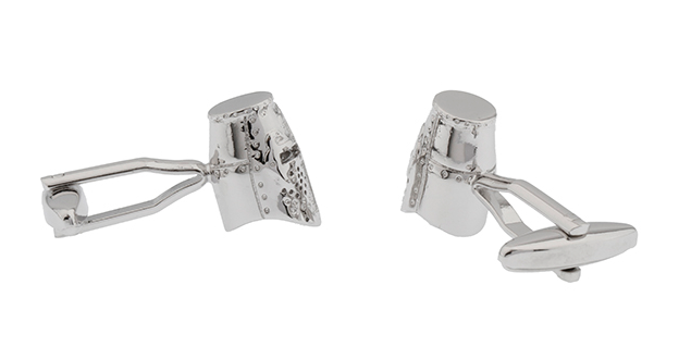Gemelos para camisa Yelmo Casco Templario Acero