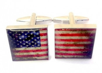 Gemelos Bandera EEUU Distressed