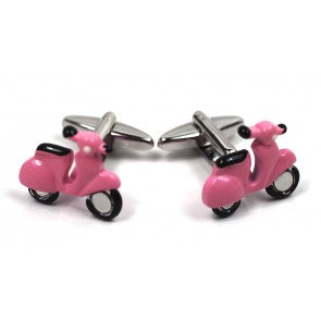 Gemelos de Camisa Vespa Scooter Rosa
