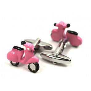 Gemelos de Camisa Vespa Scooter Rosa