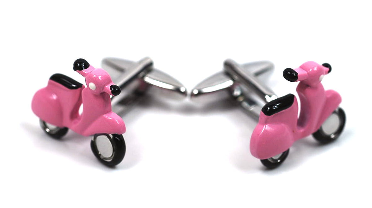 Gemelos de Camisa Vespa Scooter Rosa