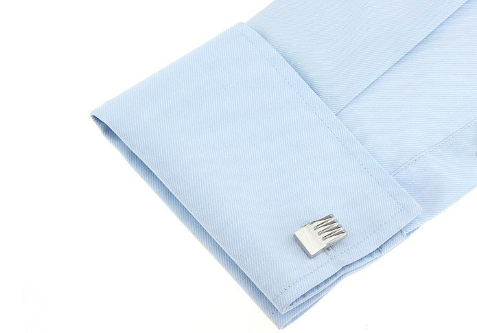 Gemelos Wedding Elegant Stripes on Steel