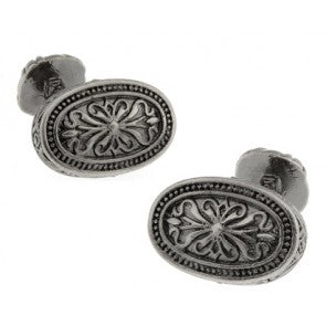 Gemelos Gothic Shield Rounded
