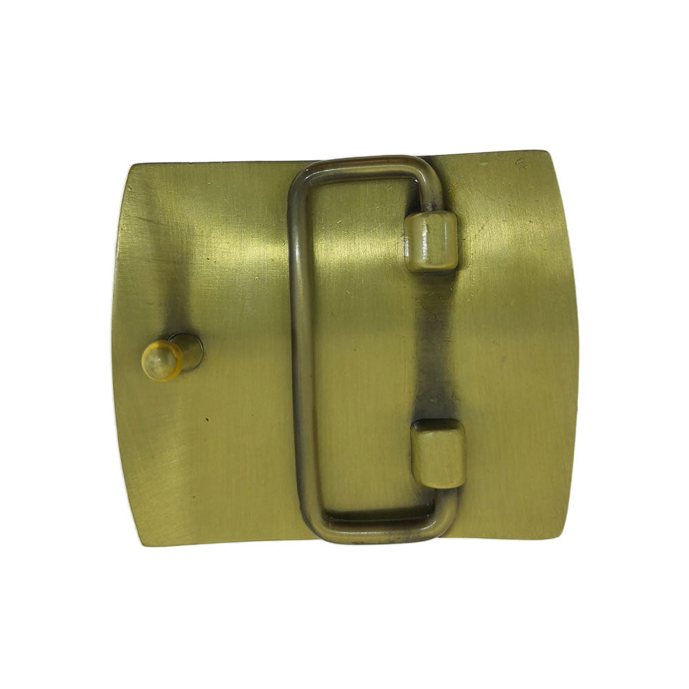 Hebilla de la cruz de Alcántara en Acero dorado 6x5cm