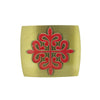 Hebilla de la cruz de Calatrava en Acero dorado