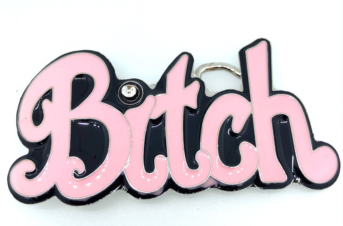 Hebilla de Cinturón Bitch 11x5cm