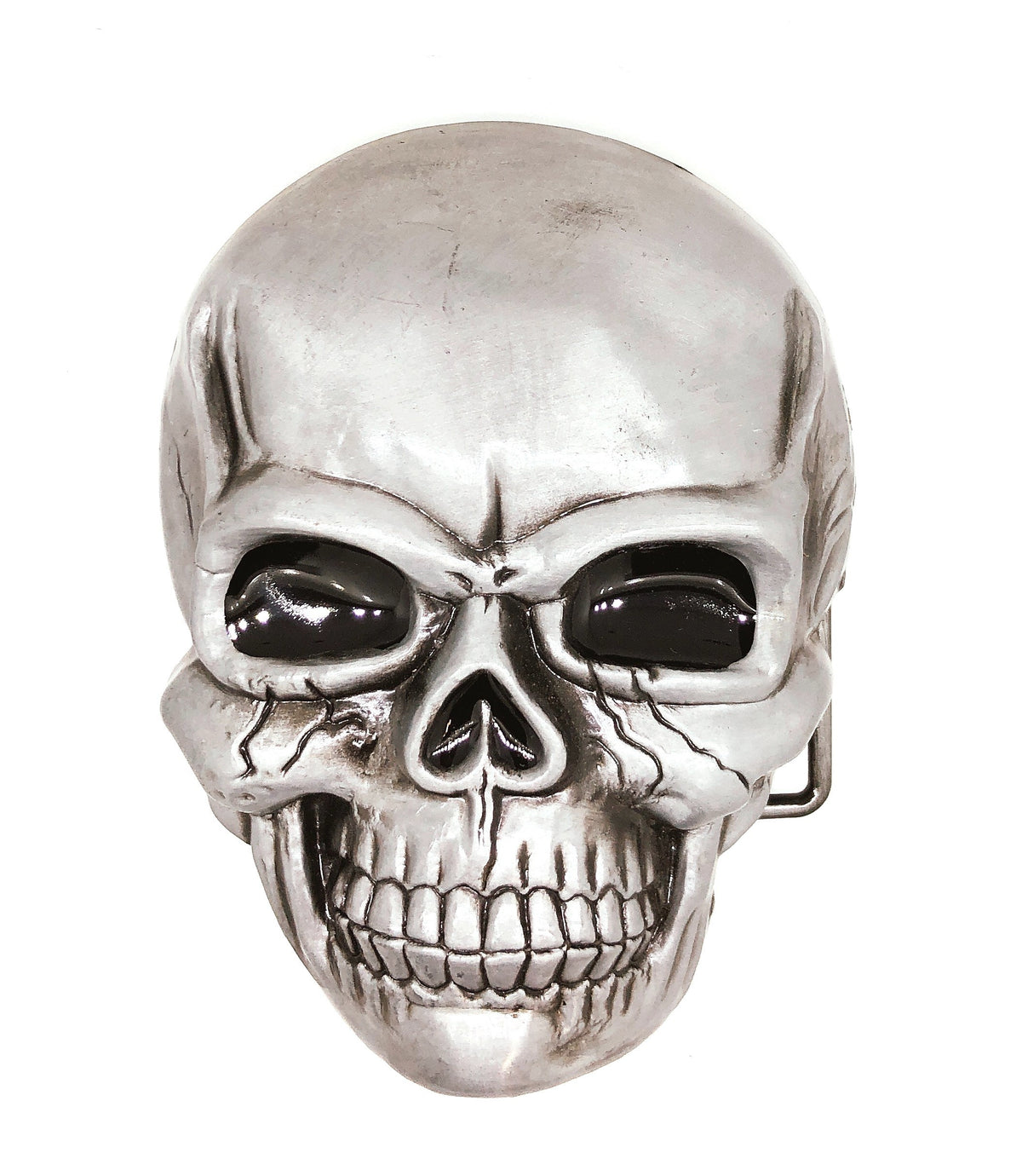Hebilla de Cinturón Calavera Acero 11cm