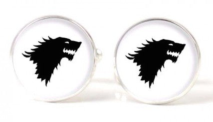 Gemelos Magglass Juego de tronos casa Stark B/N