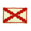 Parche recreación historica Bandera cruz borgoña 8,5x5,5cm