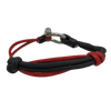 Pulsera P.U y Cabo Negro y Rojo 21cm