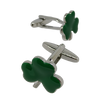 Gemelos de Camisa Trebol Verde 15x15mm