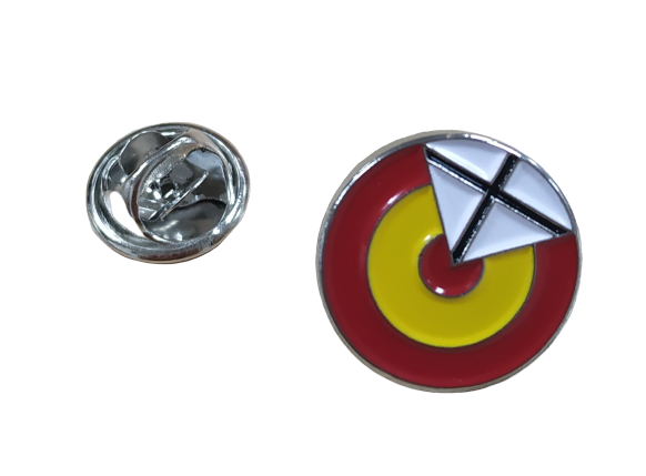 Pack 5 Pins de Solapa Escarapela Española con Aspas 16mm