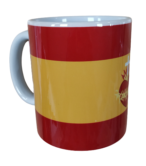 Taza Bandera de España Sagrado Corazón