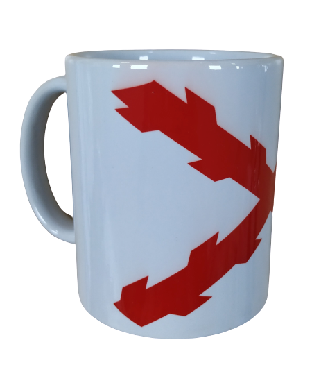 Taza Bandera de la Cruz de San Andres Aspa de Borgoña