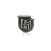 Metopa Madera German Wolfsangel WWII Emblem HandMade 7x6cm Recreación Histórica-Réplica Militar