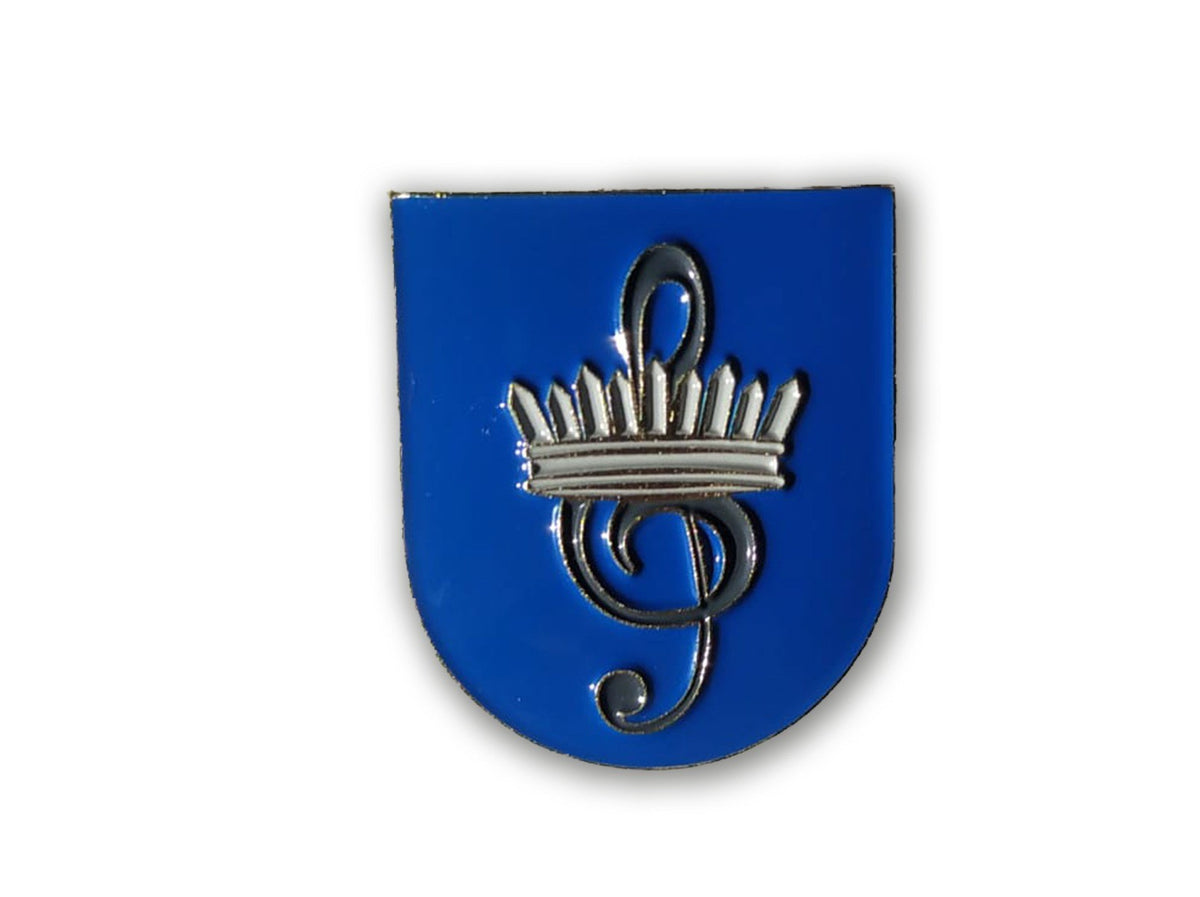 Gemelolandia - Distintivo Emblema del Curso de Historia y Estética de la Música Militar del Instituto de Historia y Cultura Militar 30 x 25 mm.