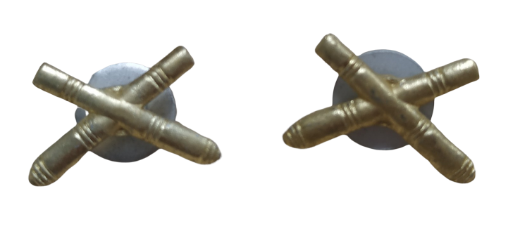 Insignias de Cuello Cañones Militares URSS 18mm Recreación Histórica-Réplica Militar