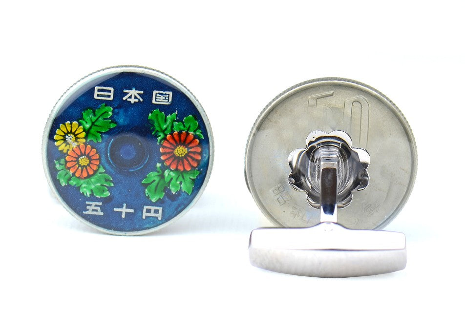 Gemelos para camisa Moneda Japonesa de 50 Yenes