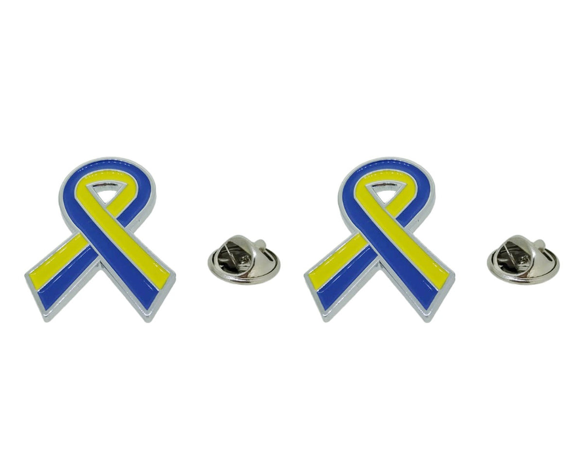 Pin de Solapa Lazo Bandera Ucrania 30x25 mm