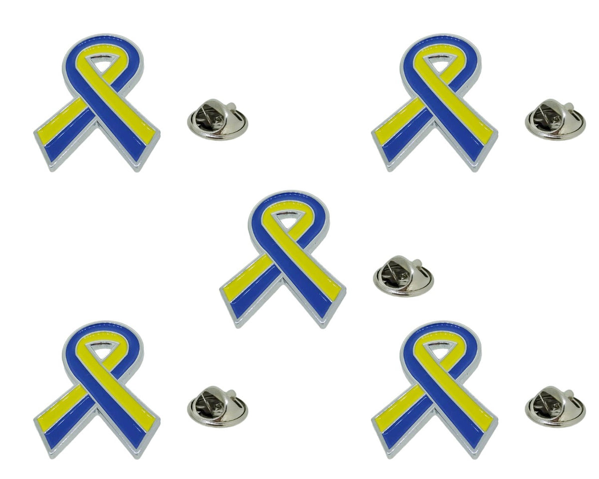 Pin de Solapa Lazo Bandera Ucrania 30x25 mm