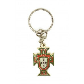 Llavero a una cara a color Fed Portuguesa de fútbol 3x2,5cm