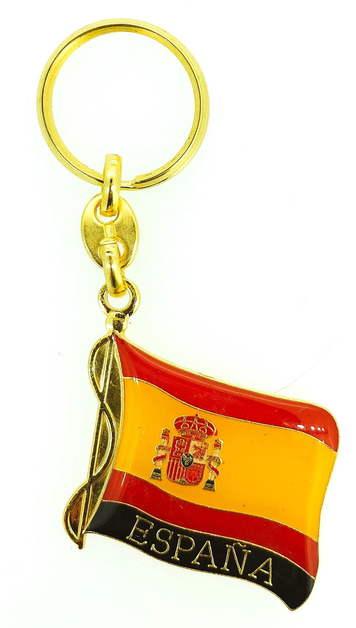 Llavero Bandera España Ondeada