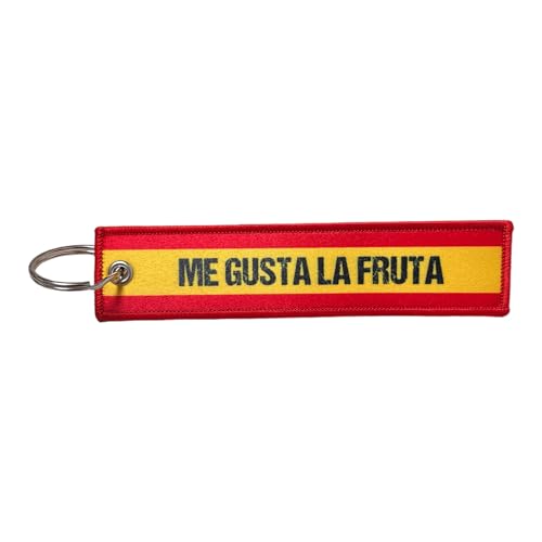Llavero Bordado 'Me Gusta la Fruta 13 x 3 cm