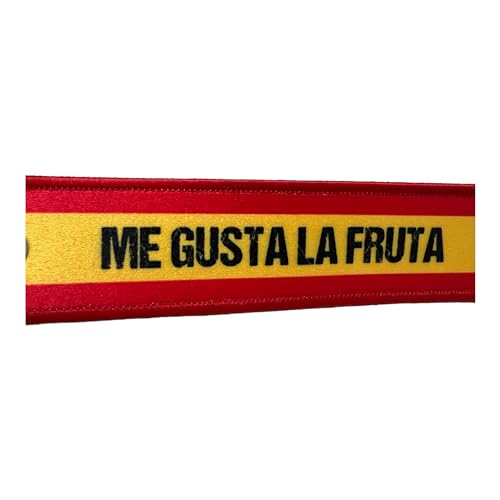 Llavero Bordado 'Me Gusta la Fruta 13 x 3 cm