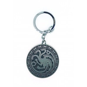Llavero Juego de Tronos Casa Targaryen Rounded Acero