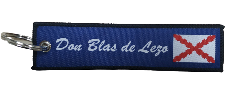 Llavero Lona Don Blas de Lezo Inglaterra 13x3 cm