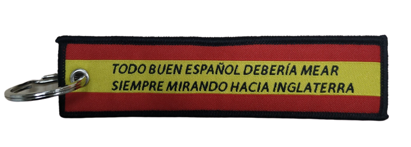 Llavero Lona Don Blas de Lezo Inglaterra 13x3 cm