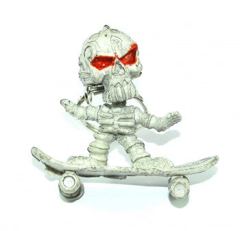 Llavero skate skull red eyes