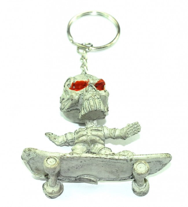Llavero skate skull red eyes