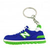 Llavero Zapatilla Deportiva Azul Verde Electrico
