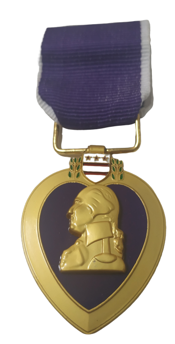 Medalla Corazon Purpura Estados Unidos 47x35mm Recreación Histórica-Réplica Militar